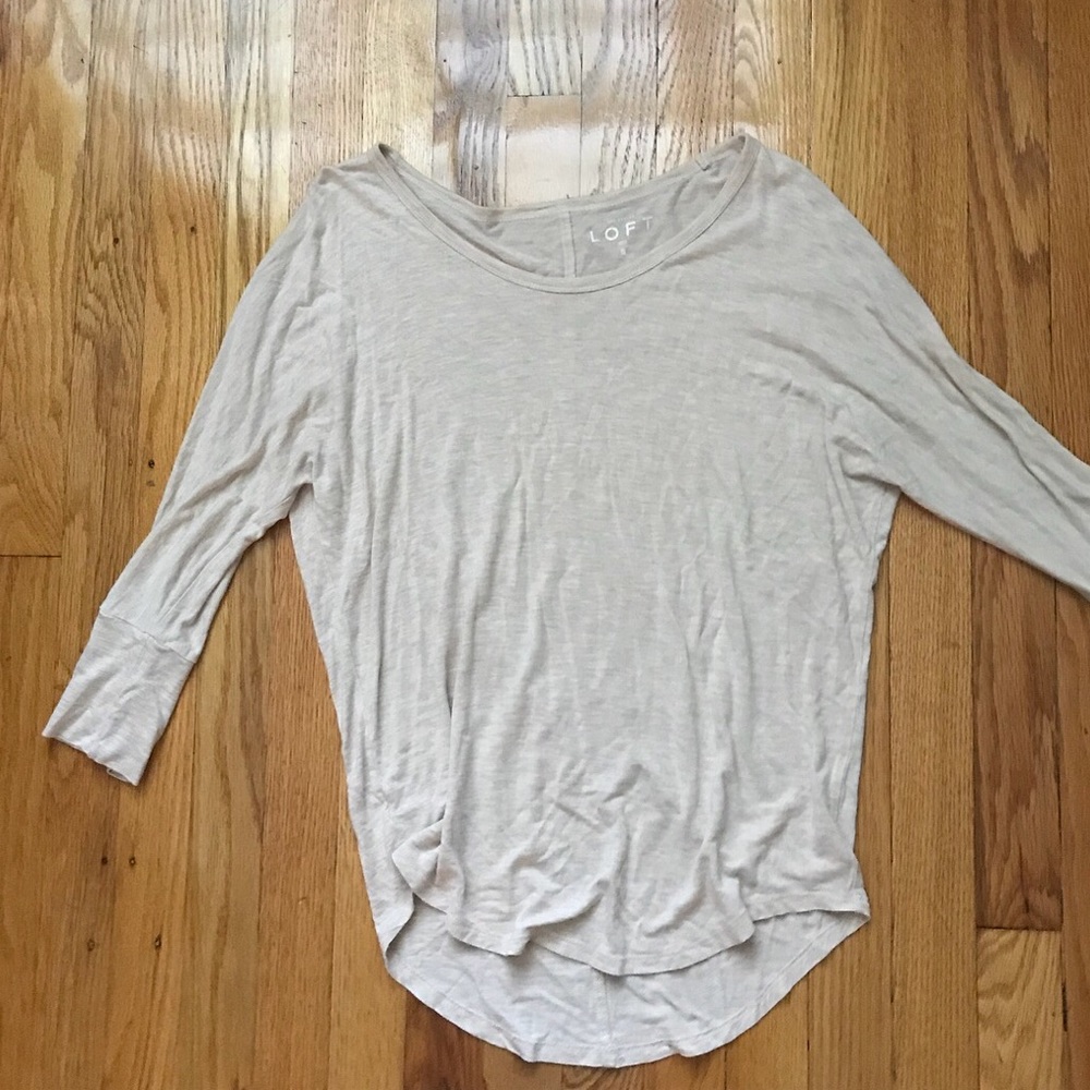 Loft Top Oatmeal Size Small
